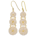 Freshwater pearl and yellow gold earrings Georges