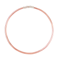 Pink chalcedony and rose gold bracelet Simply