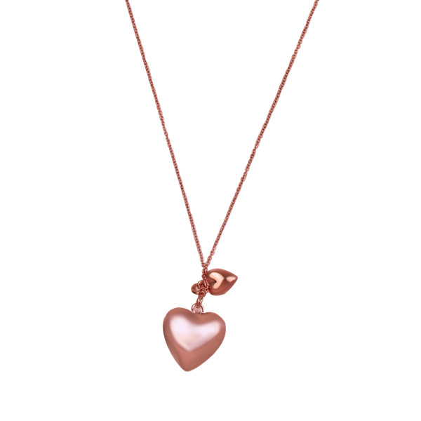 Rosé gouden hart hanger ketting Iconic 3